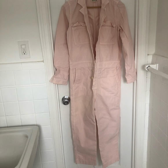 Madewell Pink Denim Overall. - Picture 8 of 8